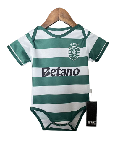 Body bebé S C P principal verde y blanco - 2025/26