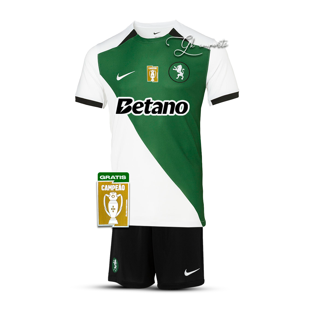 Conjunto infantil STROMP verde/blanca 2024/25