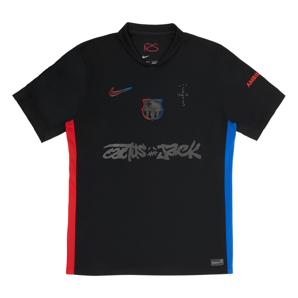 Camiseta Barcelona visitante 2024/25 - TRAVIS SCOTT negra