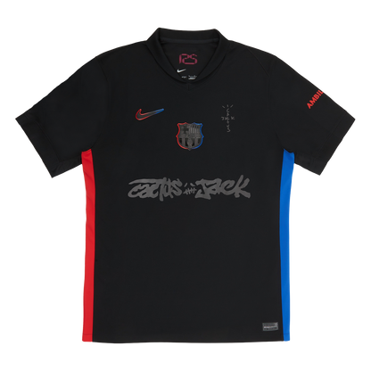 Camiseta Barcelona away 2024/25 - TRAVIS SCOTT negra