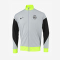 Chaqueta de entrenamiento gris y verde 2025/26 cierre completo