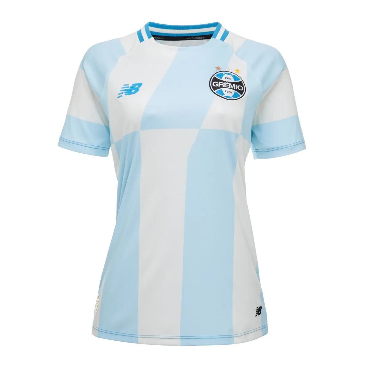 Camiseta Grêmio Away blanca/azul 2026 - FEMENINA