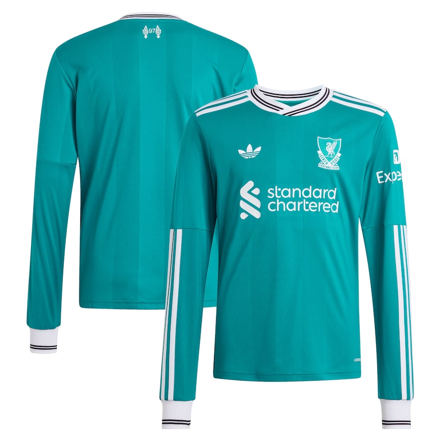 Camiseta Liverpool tercera verde 2025/26 - MANGA LARGA