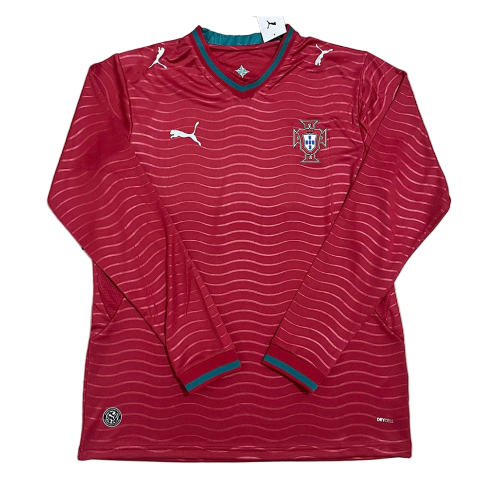 Camiseta Selección Portugal MANGA LARGA principal copa del mundo 2026 roja
