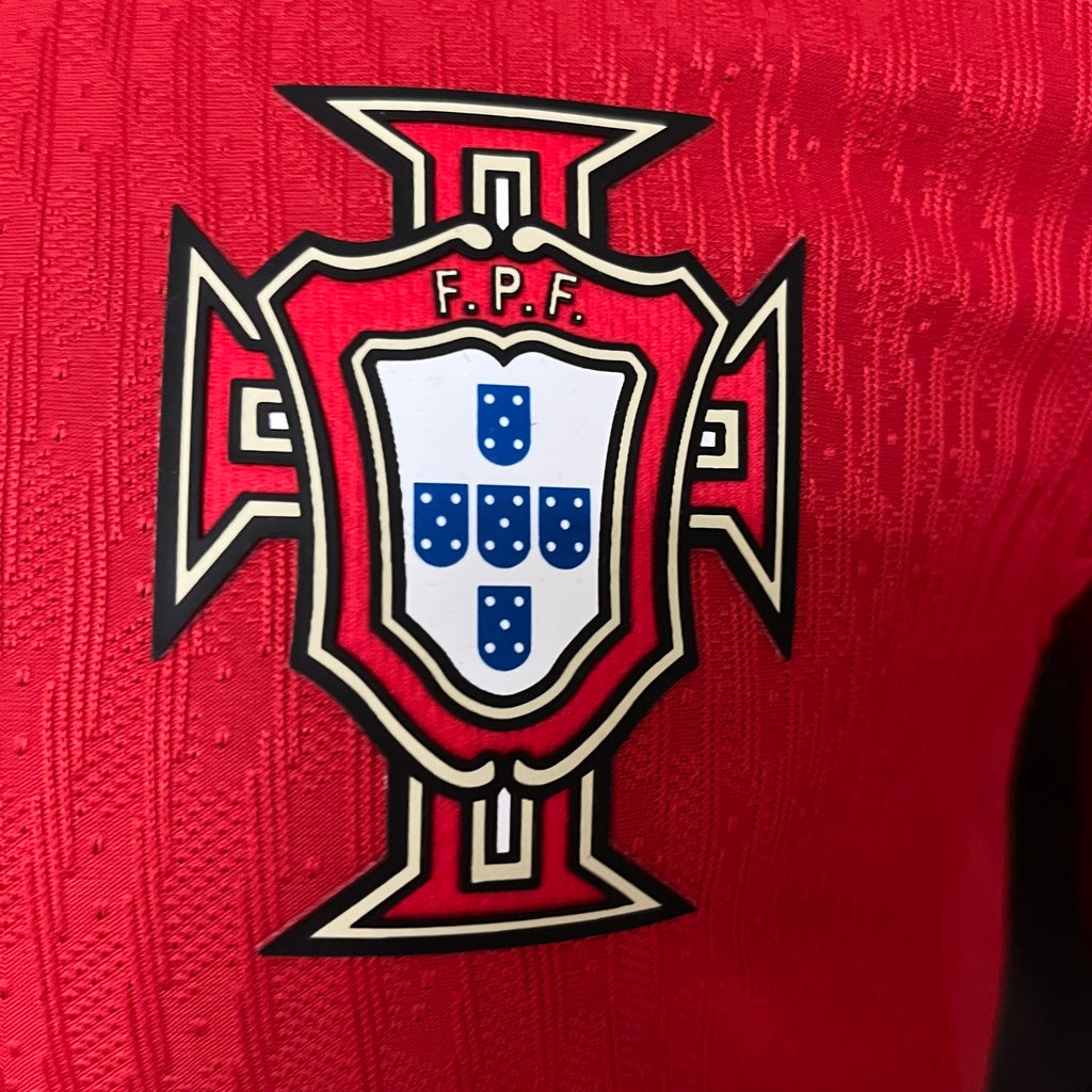 Camiseta Portugal Roja Local Euro 2024 Jugador
