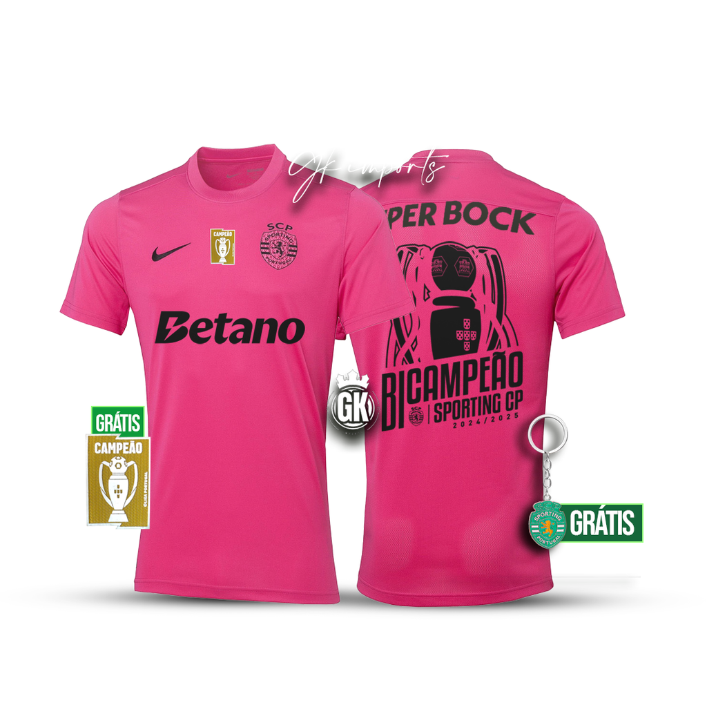 Camiseta BICAMPEÓN pink october 2024/25
