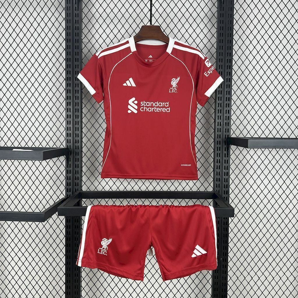 Conjunto Infantil Liverpool Local 2025/26