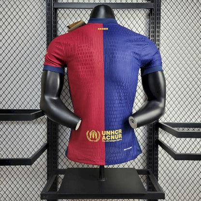 Camiseta Barcelona home azul y roja 2024/25 TRAVIS SCOTT - PLAYER