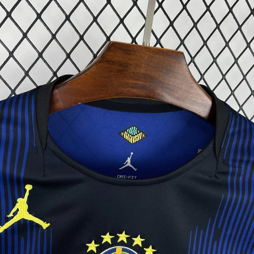Camiseta Selección de Brasil MANGA LARGA alternativa azul - Copa del Mundo 2026