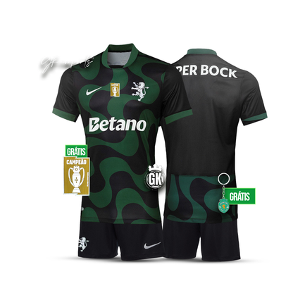 Conjunto infantil alternativo negro 2025/26