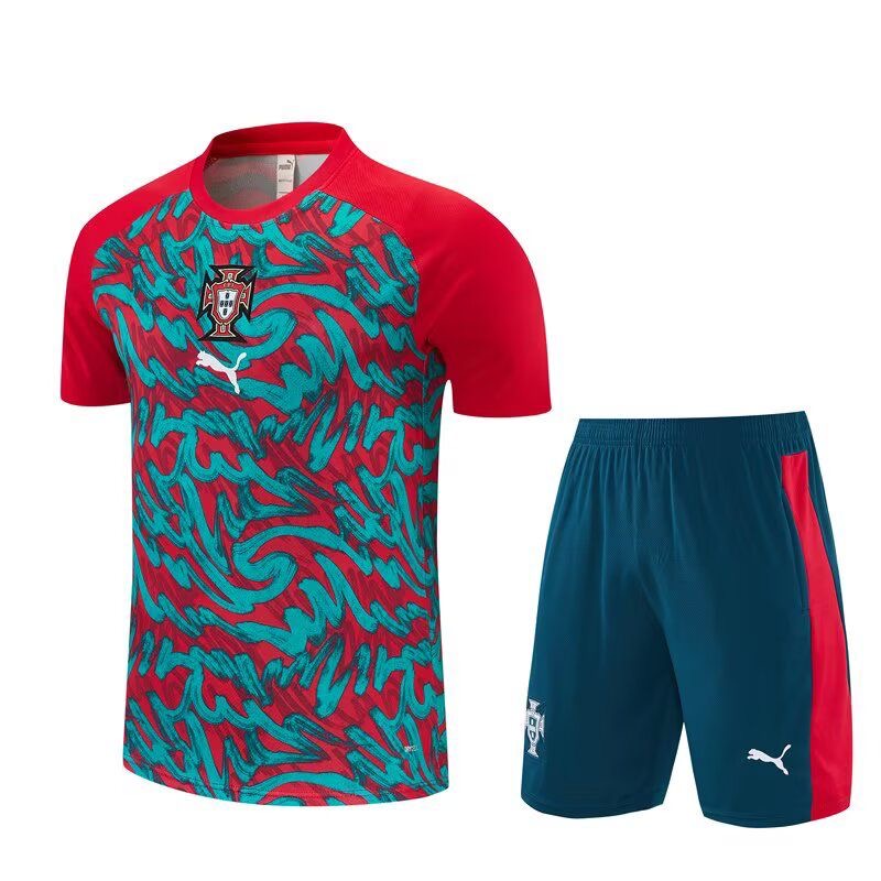 Conjunto Infantil Selección de Portugal roja y verde 2026/27 COPA DEL MUNDO
