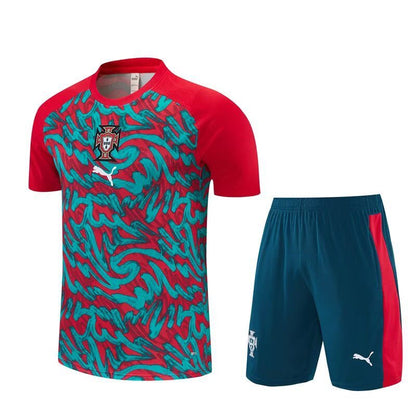 Conjunto Infantil Selección de Portugal roja y verde 2026/27 COPA DEL MUNDO