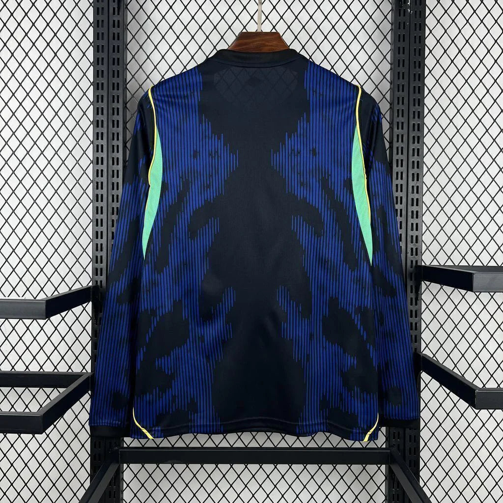 Camiseta Selección de Brasil MANGA LARGA alternativa azul - Copa del Mundo 2026
