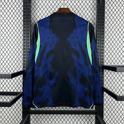 Camiseta Selección de Brasil MANGA LARGA alternativa azul - Copa del Mundo 2026
