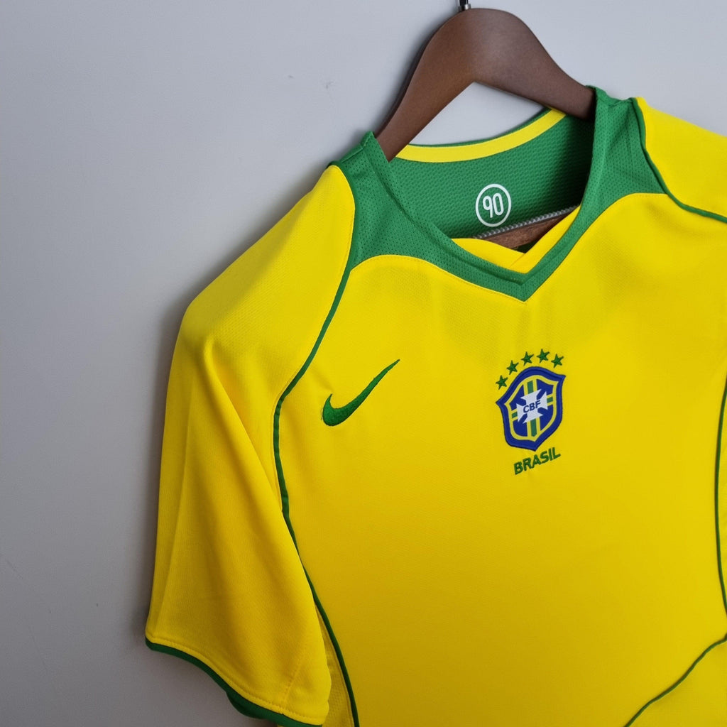 Camiseta Retro Selección Brasil 2004/06 Local