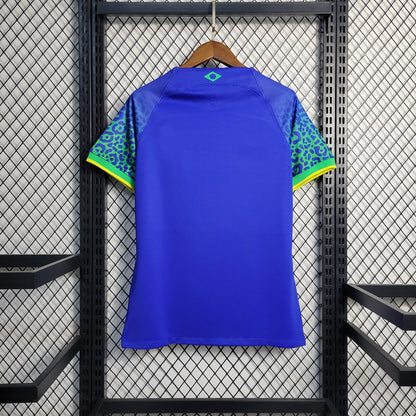 Camiseta Femenina Selección Brasil 2022/23 Away Torcedor PRO