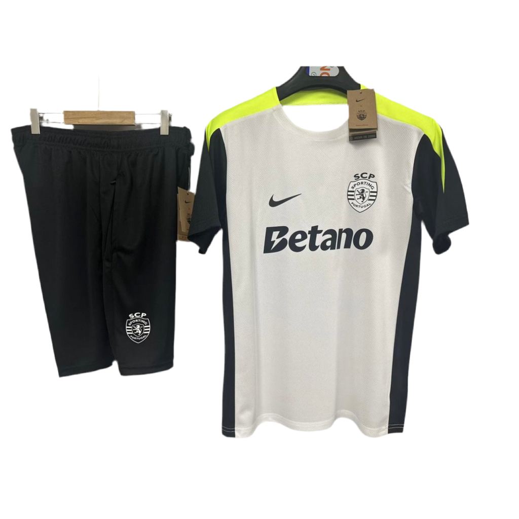 Conjunto adulto entrenamiento gris y negra 2025/26