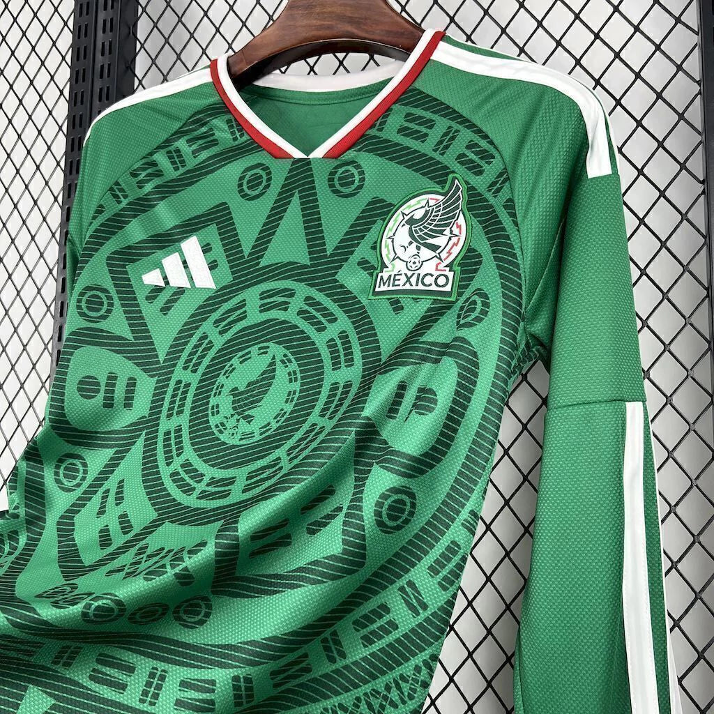 Camiseta Selección de México MANGA LARGA principal verde - Copa del Mundo 2026