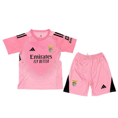 Conjunto infantil portero rosa 2025/26