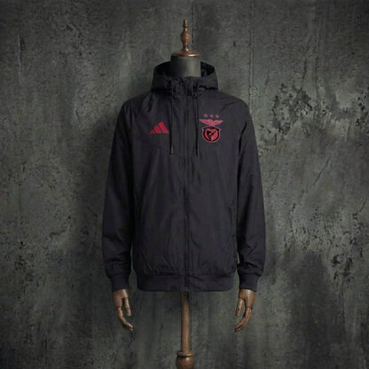 Chaqueta negro 2026/27 cortavientos cremallera completa