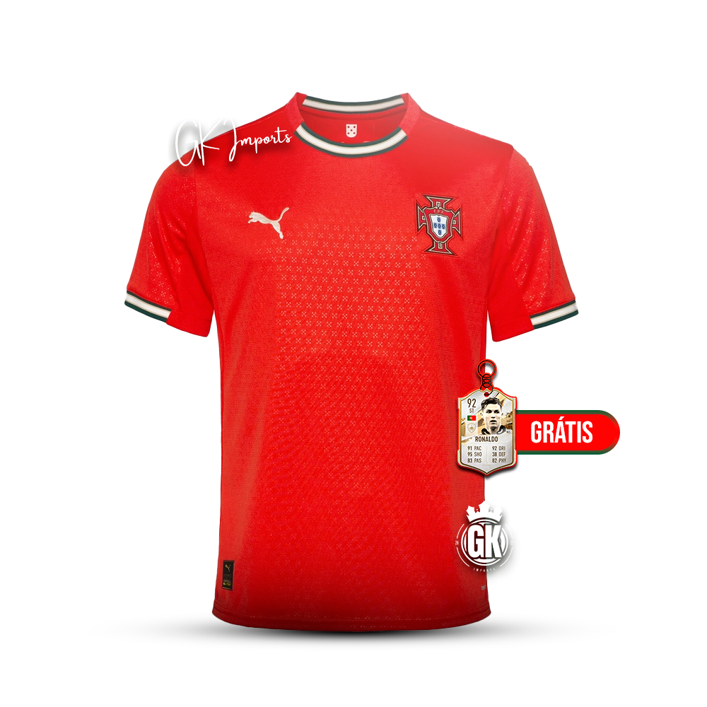 Camiseta Selección Portugal roja principal 2025