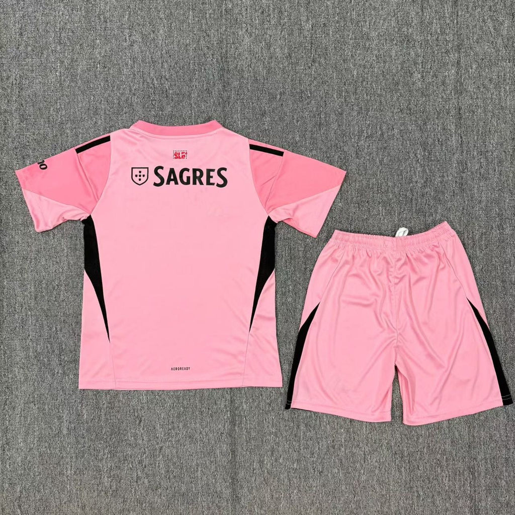 Conjunto infantil portero rosa 2025/26