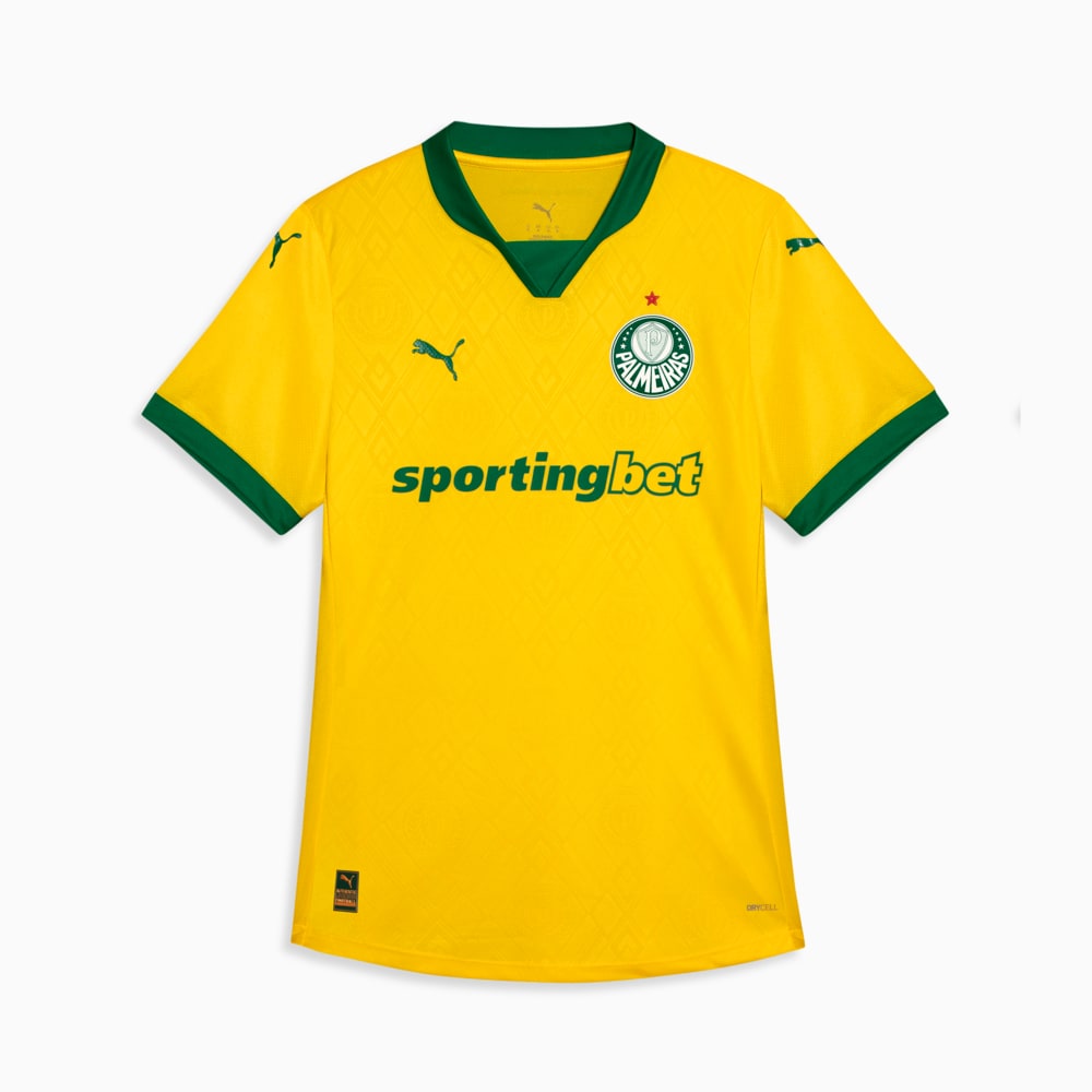 Camiseta Palmeiras Femenina Amarilla third 2025/26