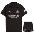 Conjunto Infantil Manchester City alternativo 2025/26 negro