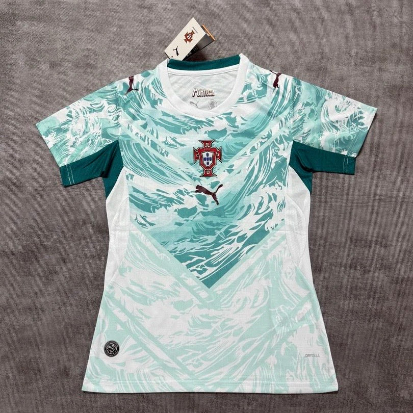 Camiseta Femenina Selección de Portugal azul alternativa COPA DEL MUNDO 2026