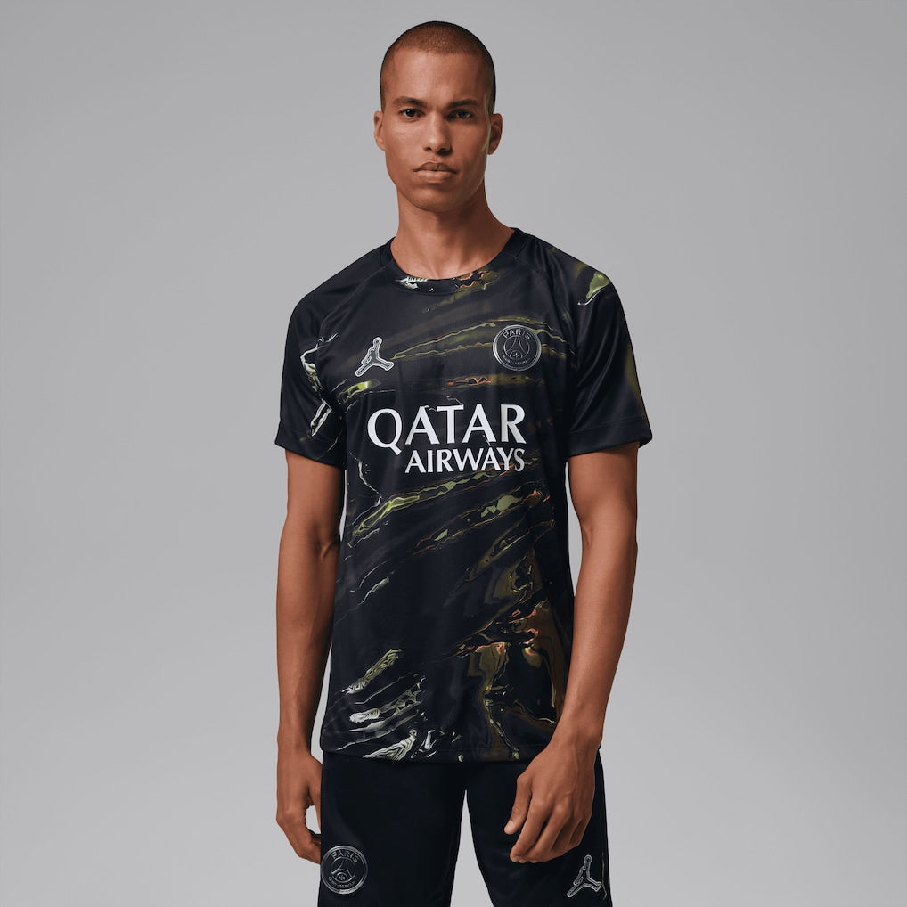 Camiseta PSG jordan 2026 Night Edition negra - LANZAMIENTO