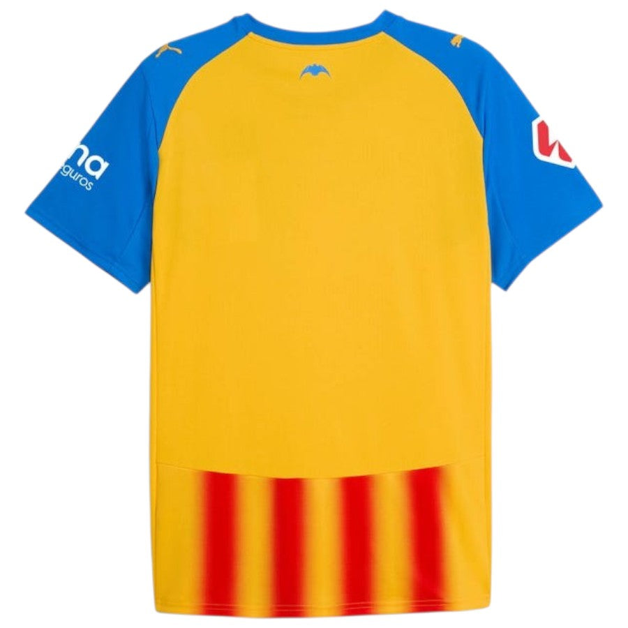 Camiseta Valencia tercera amarillo y roja 2025/26