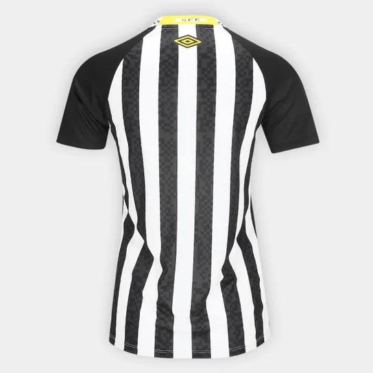 Camiseta Santos Away 2025/26 blanca/negro - FEMENINA