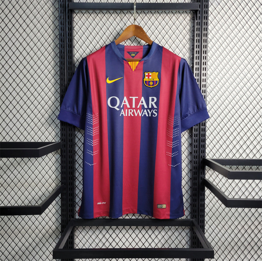 Camiseta Barcelona Local Retro 2014/15 - Roja y Azul