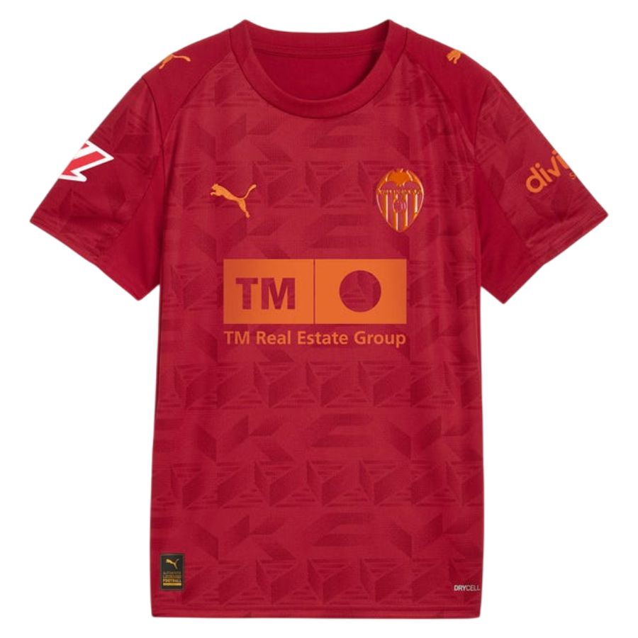 Camiseta Valencia alternativa roja 2025/26