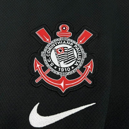 Camiseta Corinthians negro away 2025/26
