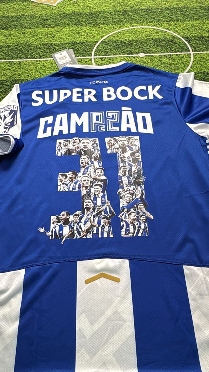Conjunto infantil CAMPEONES 31 primeiro equipación azul y blanco 2025/26 - LANZAMIENTO PRINCIPAL