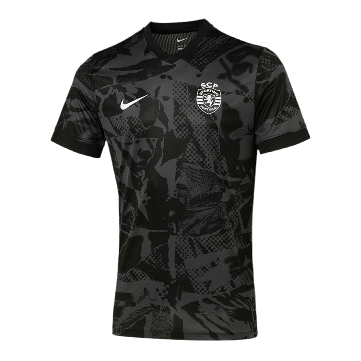 Camiseta pre-partido negra 2025/26