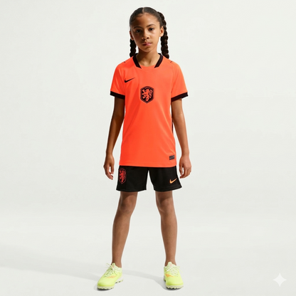 Conjunto infantil de Holanda principal naranja COPA DEL MUNDO 2026