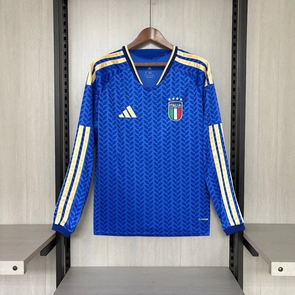 Camiseta Selección de Italia MANGA LARGA principal azul - Copa del Mundo 2026