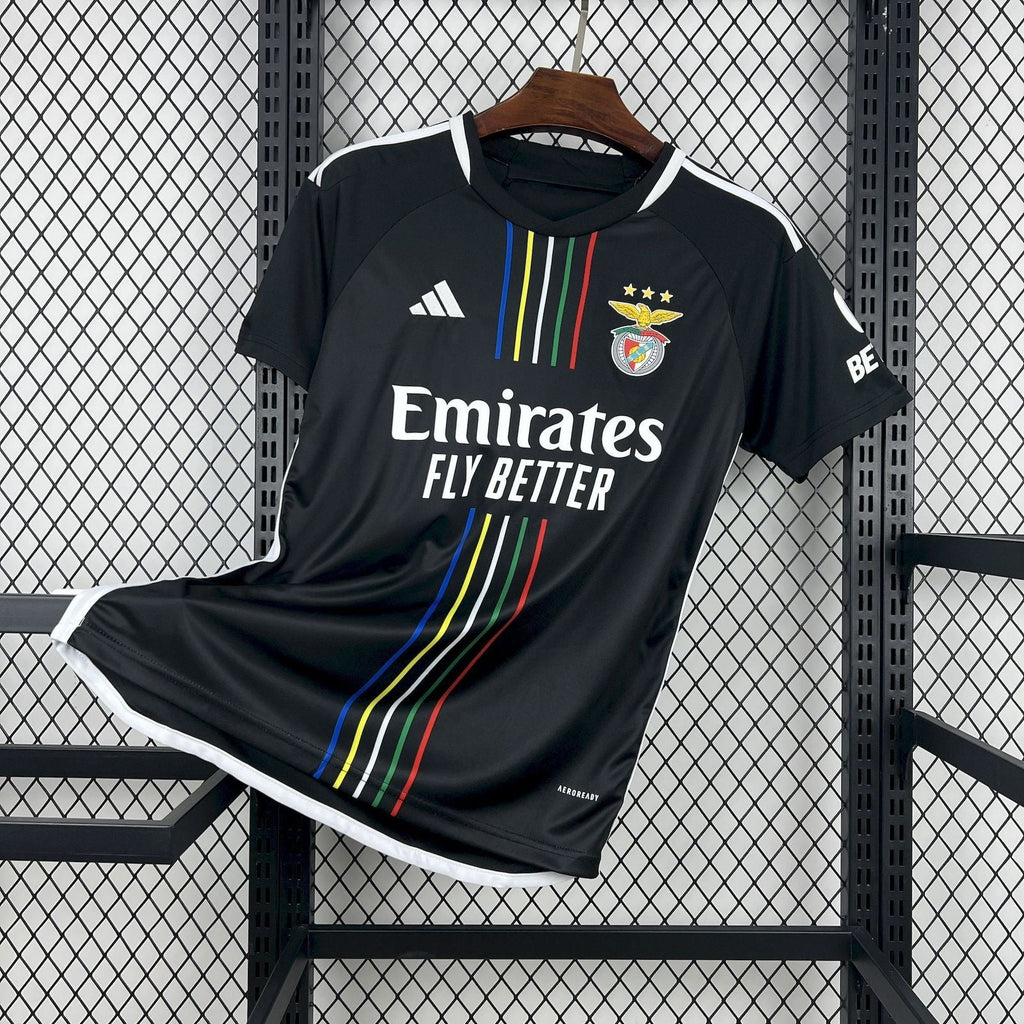 Camiseta S L B retro alternativa negra 2023/24