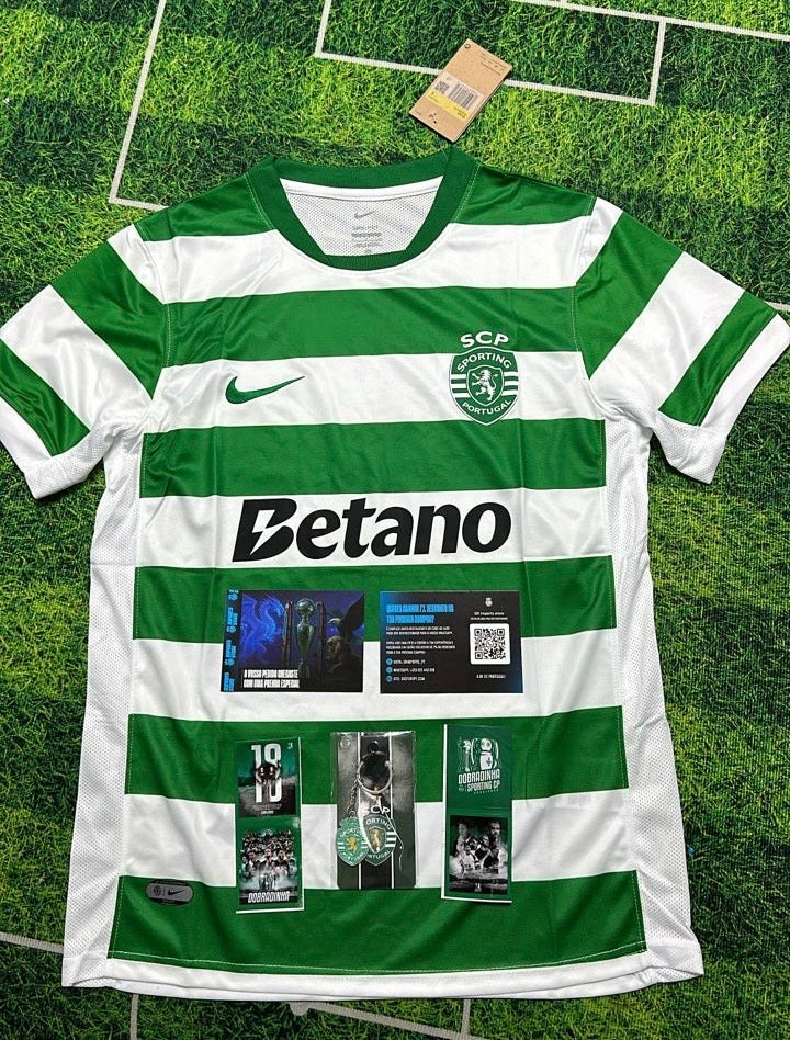 CÓPIA Camiseta principal 2025/26 verde y blanca
