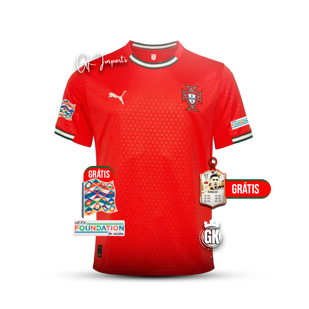 Camiseta Selección de Portugal roja principal 2025