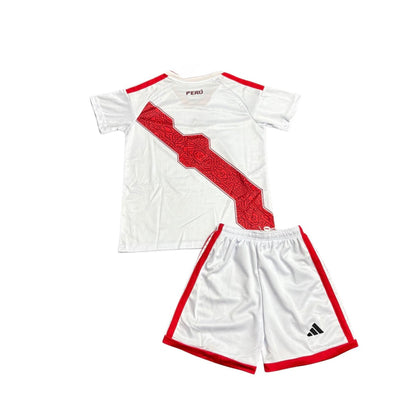 Conjunto infantil Selección Peru principal blanca COPA DEL MUNDO 2026