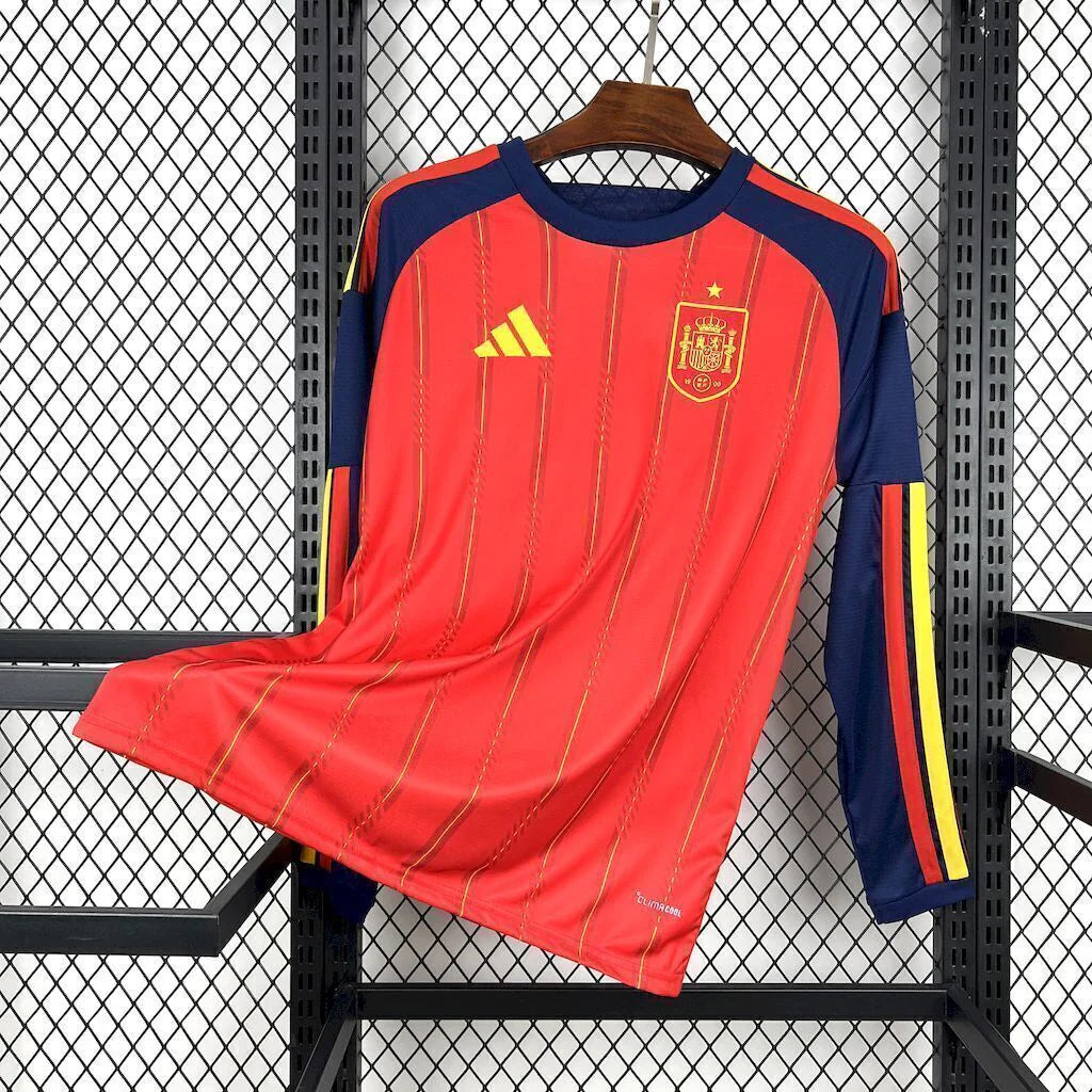 Camiseta Selección de España MANGA LARGA principal roja - Copa del Mundo 2026