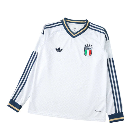 Camiseta Selección de Italia MANGA LARGA alternativa blanca - Copa del Mundo 2026