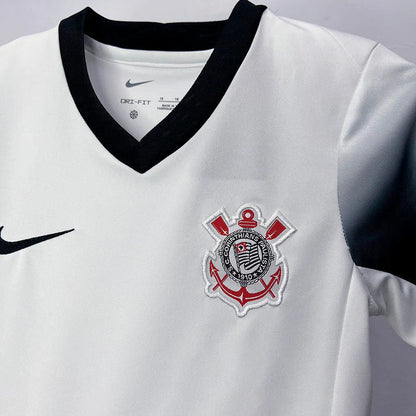Conjunto Infantil Corinthians blanco 2024/25