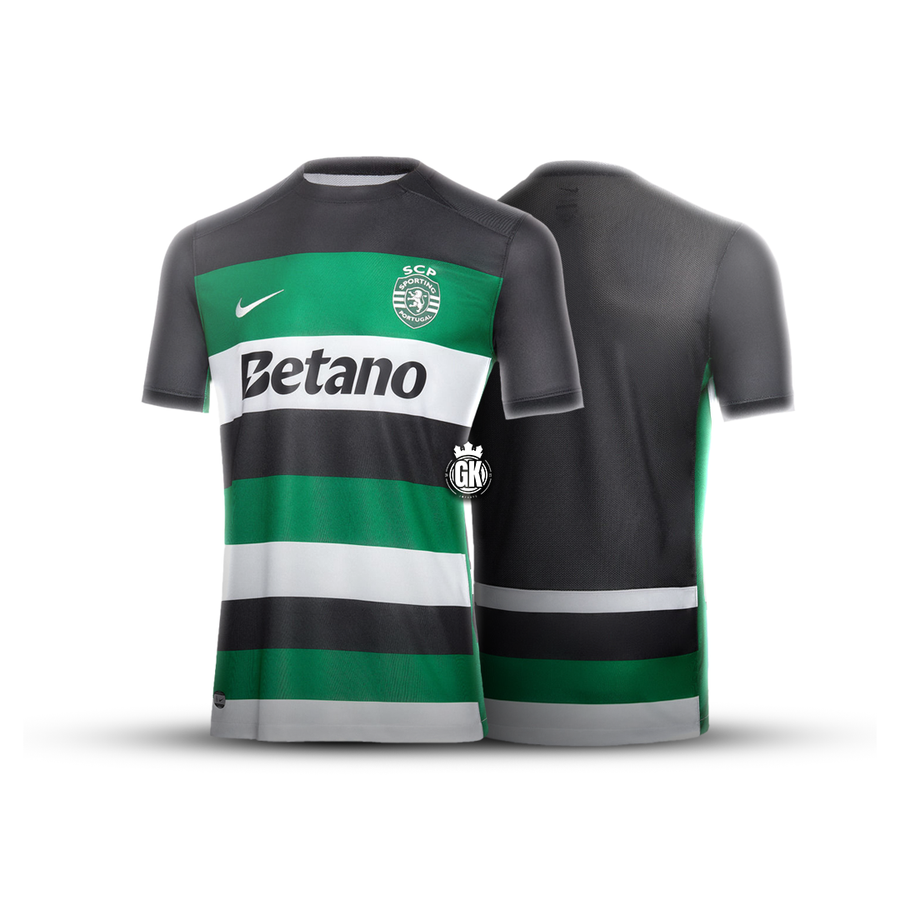 Camiseta principal verde/blanca/negra 2024/25