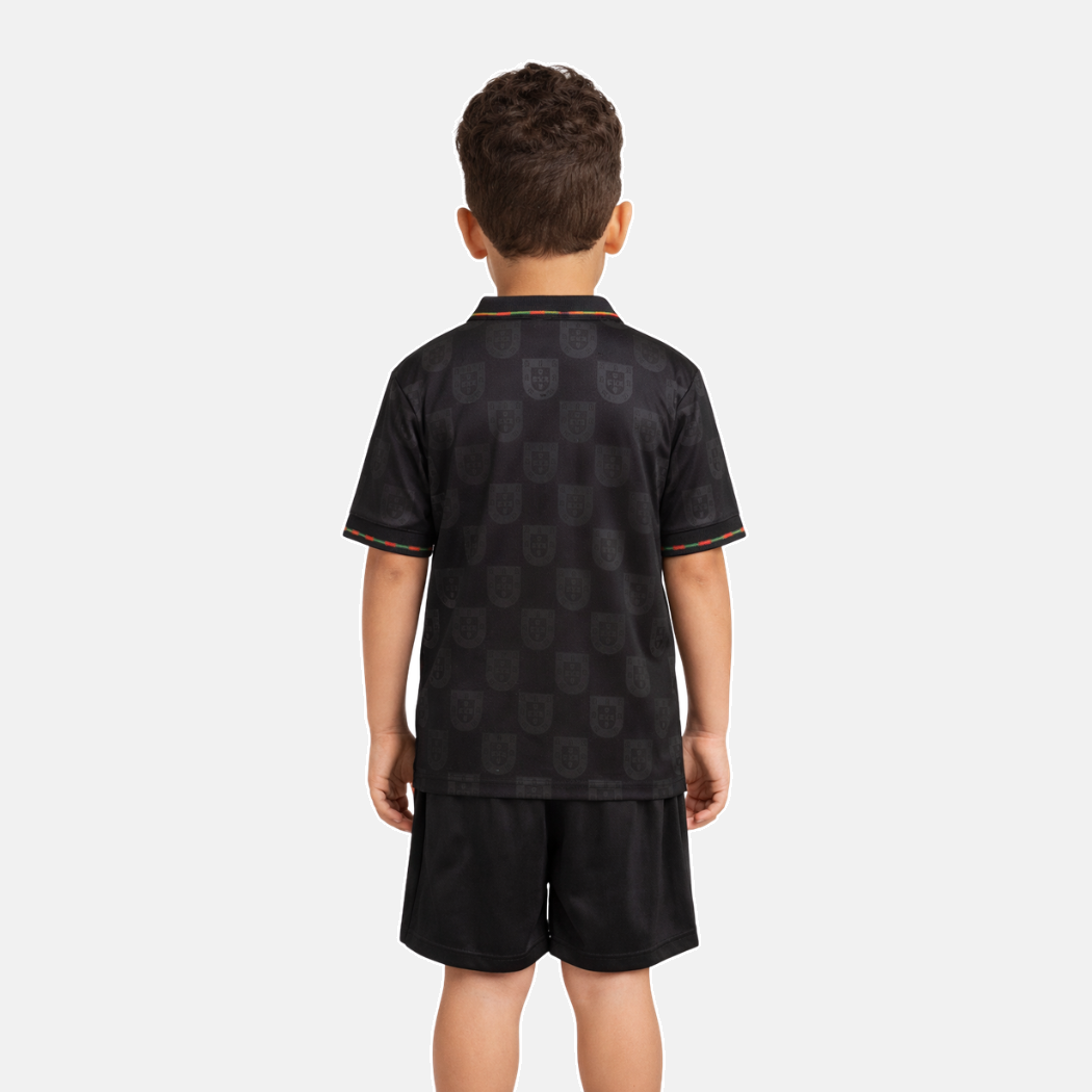 Conjunto infantil Selección Portugal Edición Especial pantera negra EUSÉBIO negra 2025/26