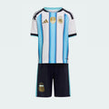 Conjunto infantil Selección Argentina principal azul/blanca COPA DEL MUNDO 2026