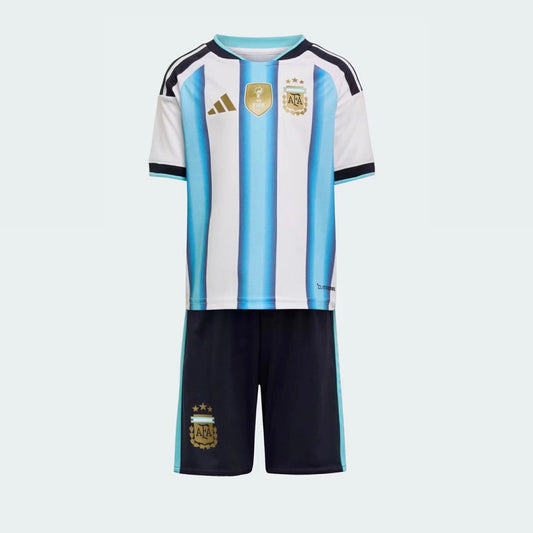 Conjunto infantil Selección Argentina principal azul/blanca COPA DEL MUNDO 2026